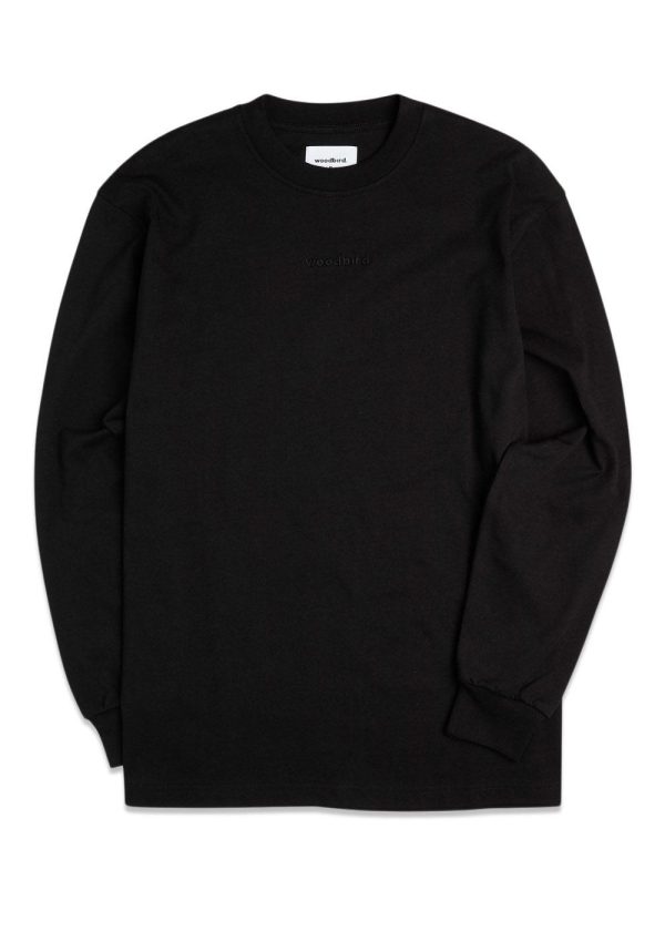 Hanes Base L S Tee - Black For Cheap