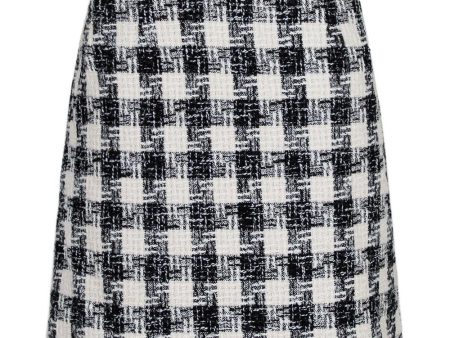 Helmine Chic Boucle Skirt - Black White Online now