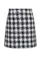 Helmine Chic Boucle Skirt - Black White Online now