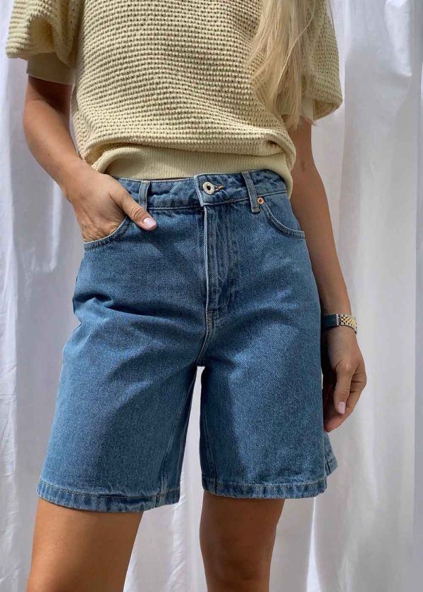 Maggie Stone Shorts - Stone Blue on Sale