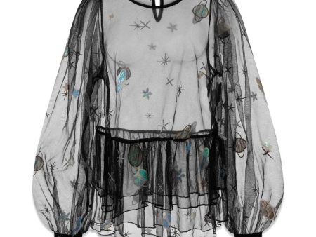 Avalon Blouse - Black Planet Discount