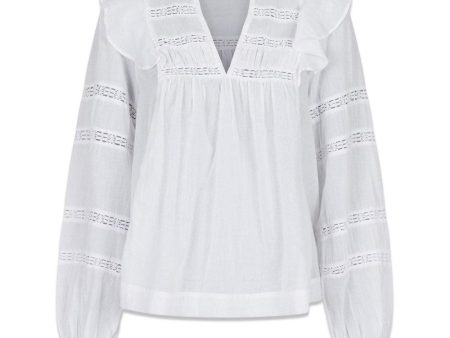 Aroma S Voile Blouse - White Sale