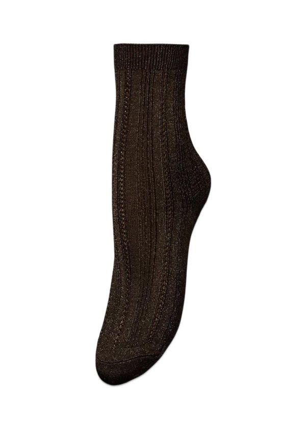 Glitter Drake Sock - Hot Fudge Brown Sale