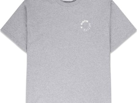 Organic Logo Tee - Heather Grey Hot on Sale