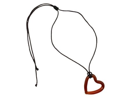 Amber open heart heart - Amber Brown Fashion