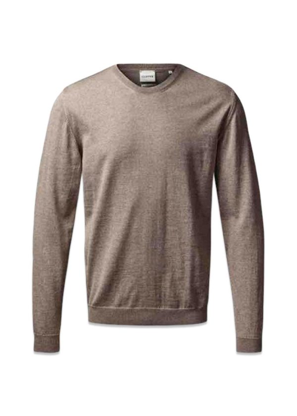 Turin Pullover O Neck - Warm Sand Mel Supply