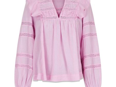 Aroma S Voile Blouse - Rose Online Hot Sale