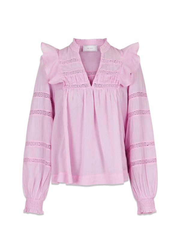 Aroma S Voile Blouse - Rose Online Hot Sale