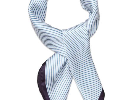 Stripe Sia Scarf - Bleached Denim Online Sale