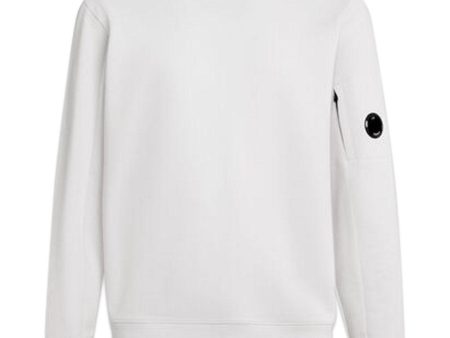 Sweatshirts - Crew Neck Diagonal Raised Fleece - Gauze White For Discount