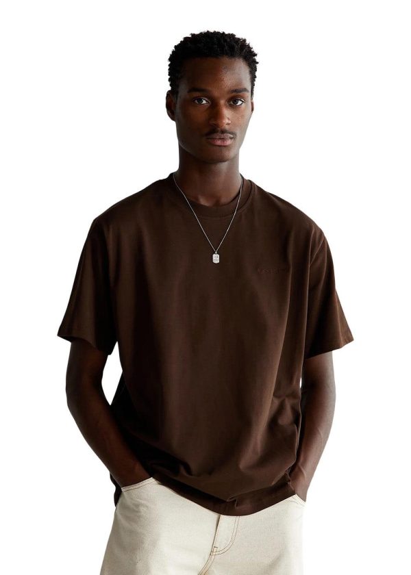 Baine Base tee - Brown Discount