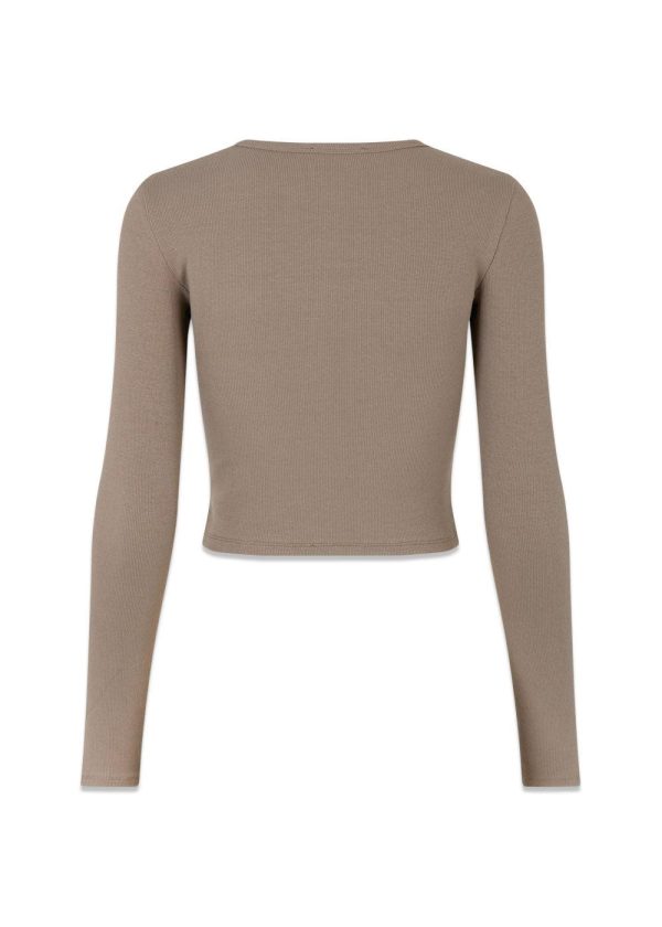 IgorMD LS crop top - Spring Stone Cheap