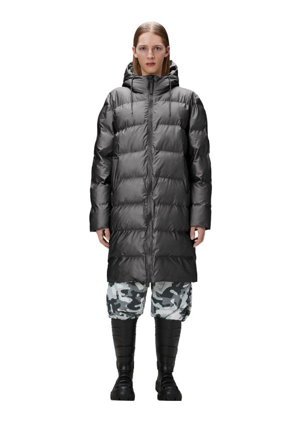 Alta Longer Puffer Jacket W3T4 - Metallic Grey Online