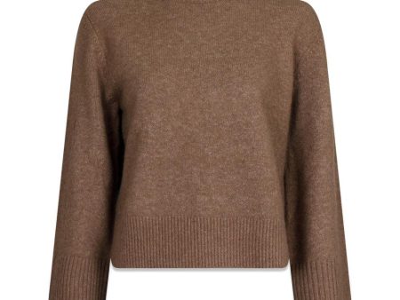 Kiara Knit Blouse - Dusty Brown Cheap