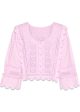 Miramar Cotton Blouse - Pastel Pink Discount