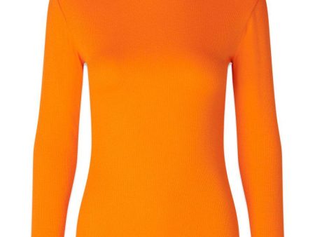 Krown LS t-neck - Vibrant Orange Online Sale