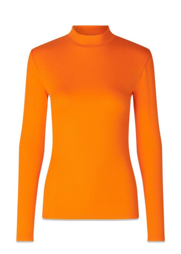 Krown LS t-neck - Vibrant Orange Online Sale