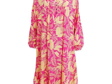 BCLUNA Pleat tunic dress - Floral Pink For Discount