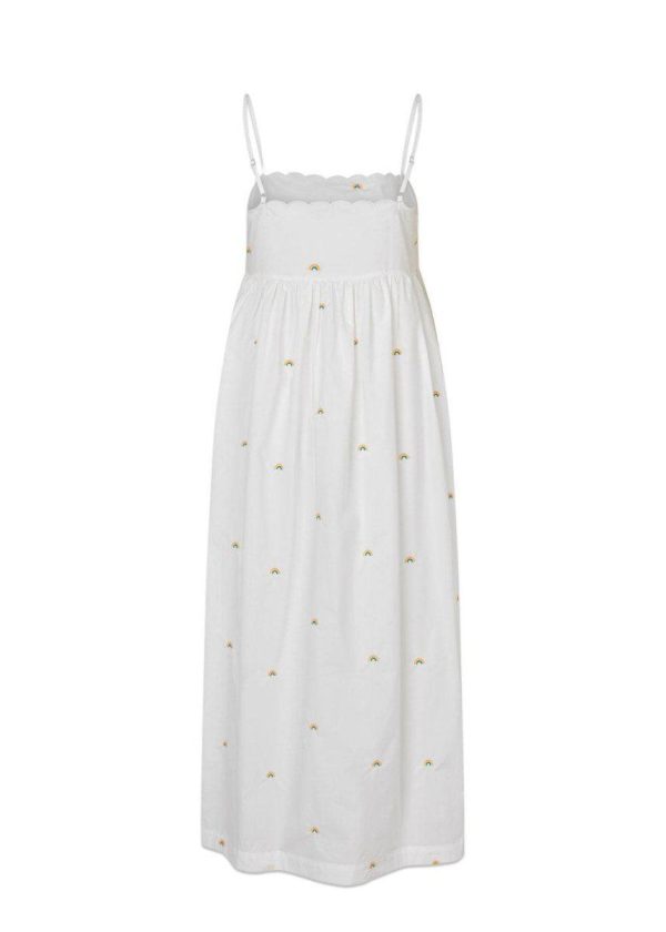 PernilleMD strap dress - Soft White Online Sale