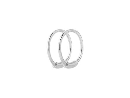 Basic Hoop Earring XS - 10 mm - Silver Cheap