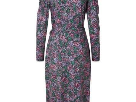 TilloMD print wrap dress - Poetry Flower Online Sale