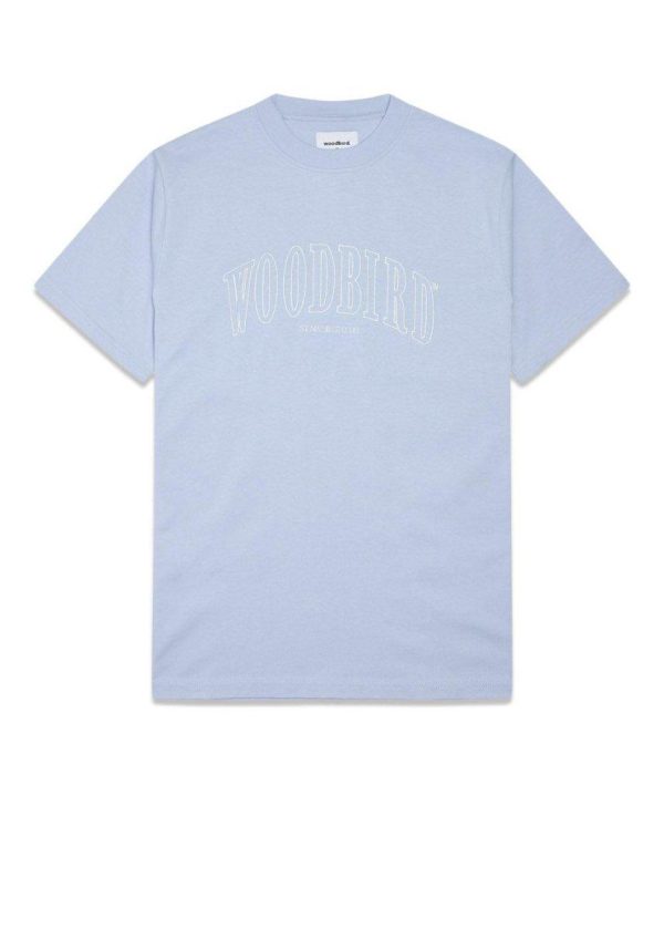 Rics Cover Tee - Steel Blue Online now