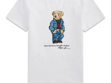 Bear T-Shirt - White on Sale