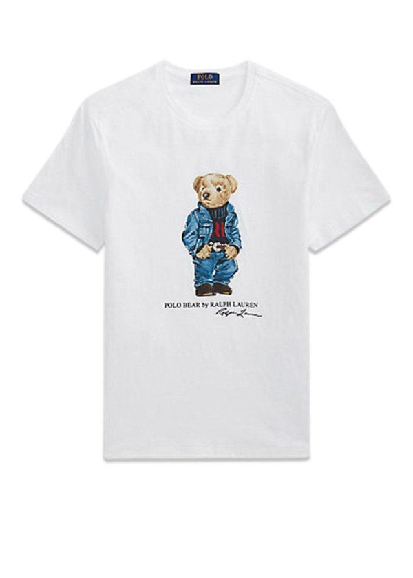 Bear T-Shirt - White on Sale