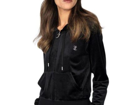 Robertson Diamante Hoodie - Black Fashion