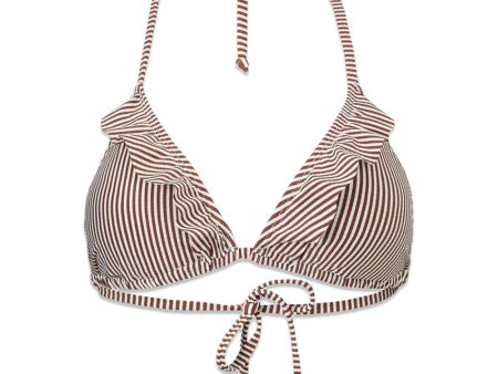 Striba Bel Frill Bikini Top - Sorrel Brown For Sale