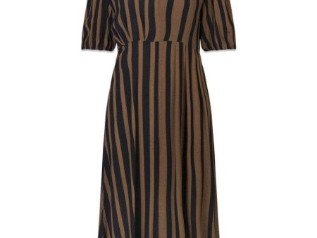 AliciaMD print dress - Bold Sienna Stripe Sale