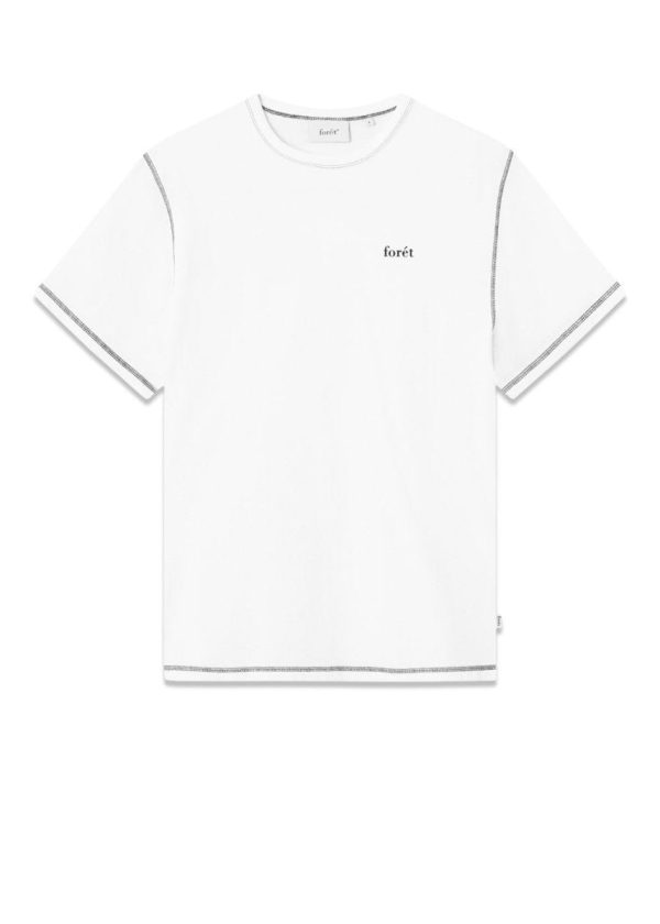 NOVA T-SHIRT - White Black Stitch Online