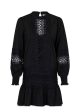 Katja Embroidery Dress - Black Supply