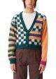 AMBER CARDIGAN - Glactic Teal Multi Online now