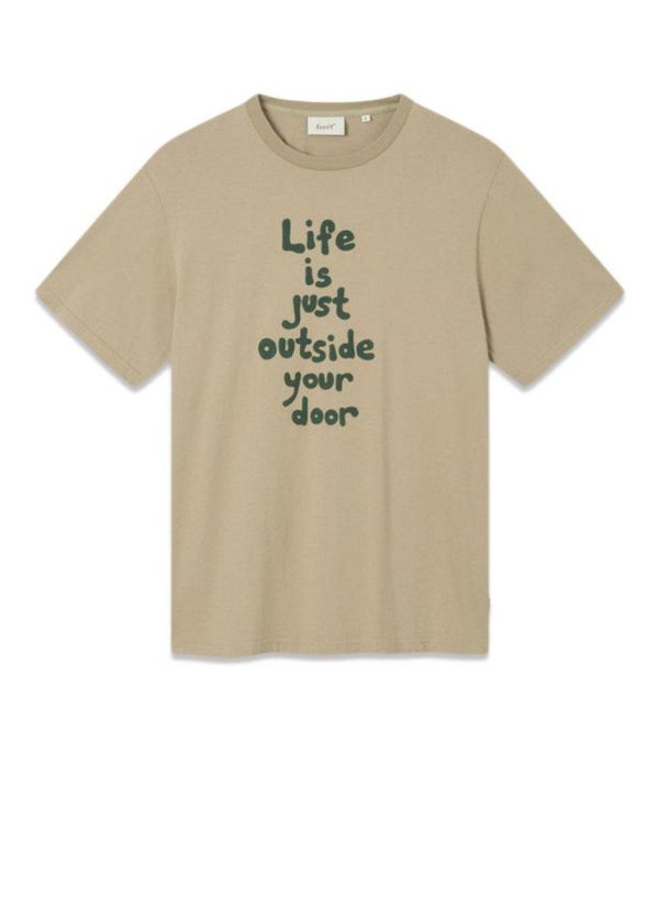 OUTSIDE T-SHIRT - Khaki Dark Green Online Hot Sale