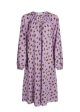 Bumpy Flower Bellini Dress - Brushed Dot Aop Lavendula Online