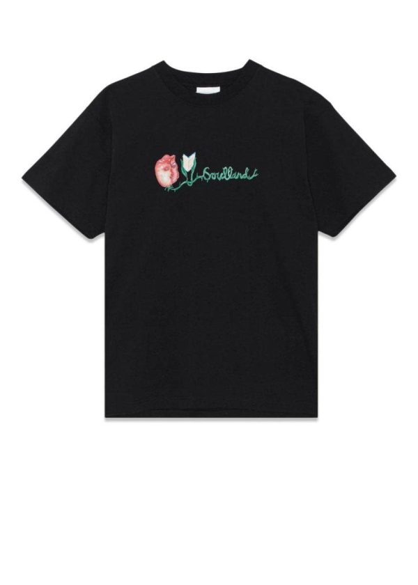 Flower Logo T-shirt - Black Online Hot Sale