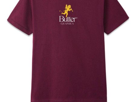 pixie logo tee - Burgundy Online