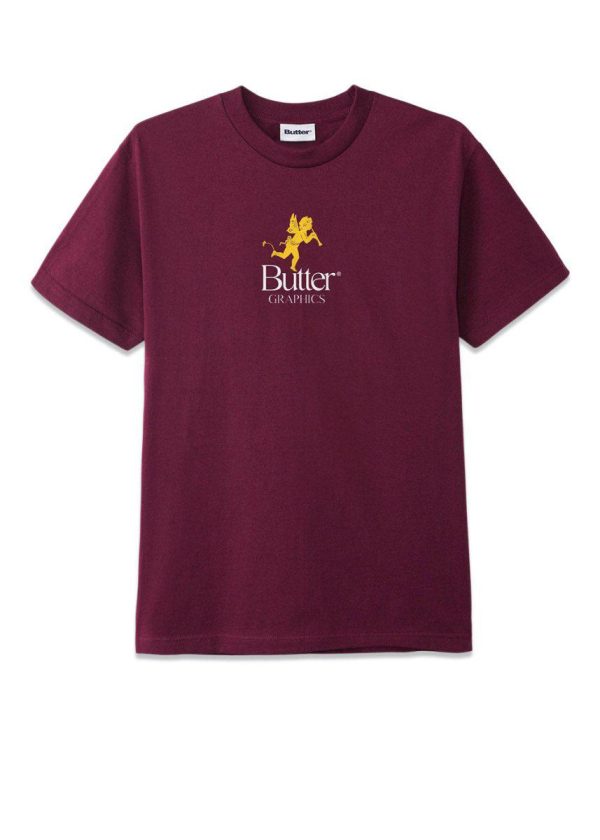 pixie logo tee - Burgundy Online