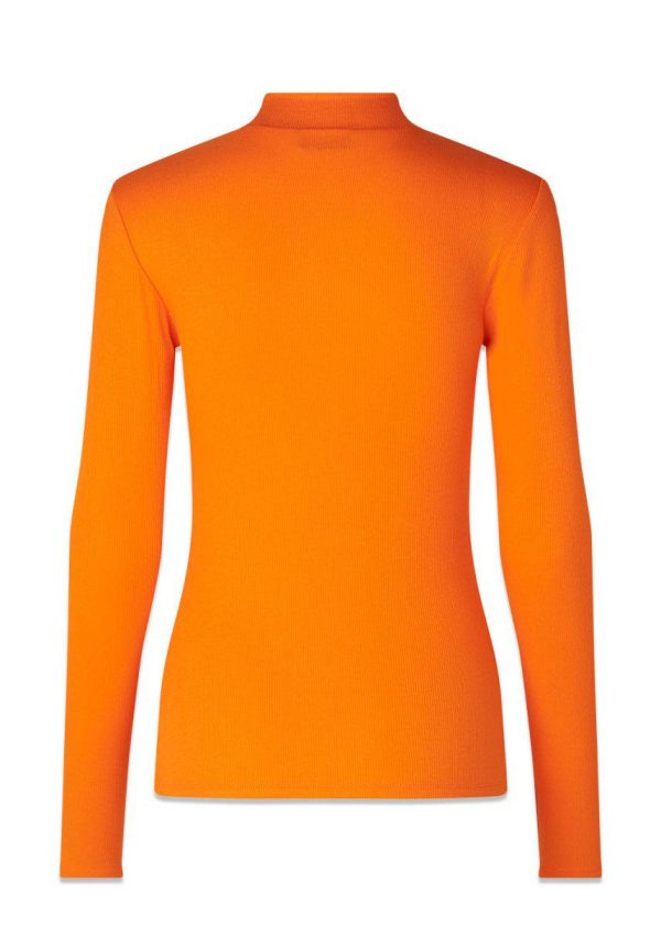 Krown LS t-neck - Vibrant Orange Online Sale