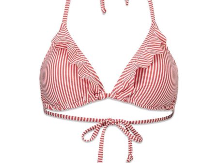 Striba Bel Frill Bikini Top - Spiced Coral on Sale