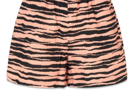 DasiaMD print shorts - Tiger Peach For Cheap