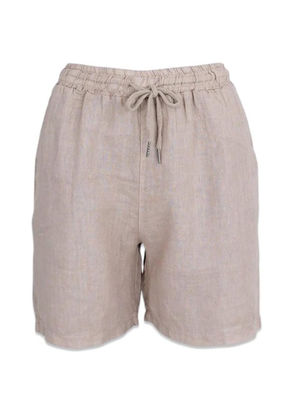 BCMELINA linen shorts - Beige on Sale