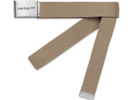 Clip Belt Chrome - Leather Hot on Sale