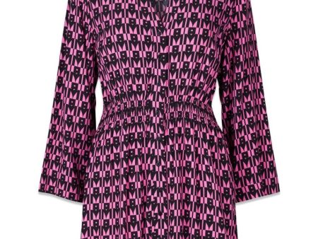 BorysMD print dress - Graphic Heart Cosmos Pink Online Hot Sale