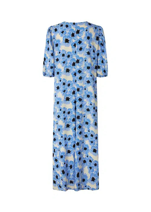 TorahMD print dress - Blue Pearl Flower Cheap