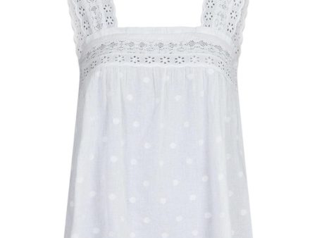 Alora Dot Top - White Online Hot Sale