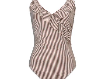 Striba Bly Frill Swimsuit - Sorrel Brown Online Sale