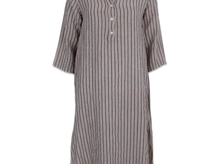 BCMELINA shirt dress - Beige Stripe Online now