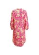 BCLUNA Pleat tunic dress - Floral Pink For Discount